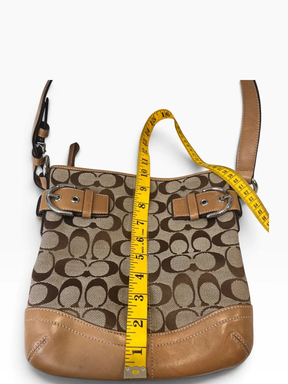 Coach Vintage 2005 Soho Signature Jacquard Shoulder Bag 3577 Brown Hobo